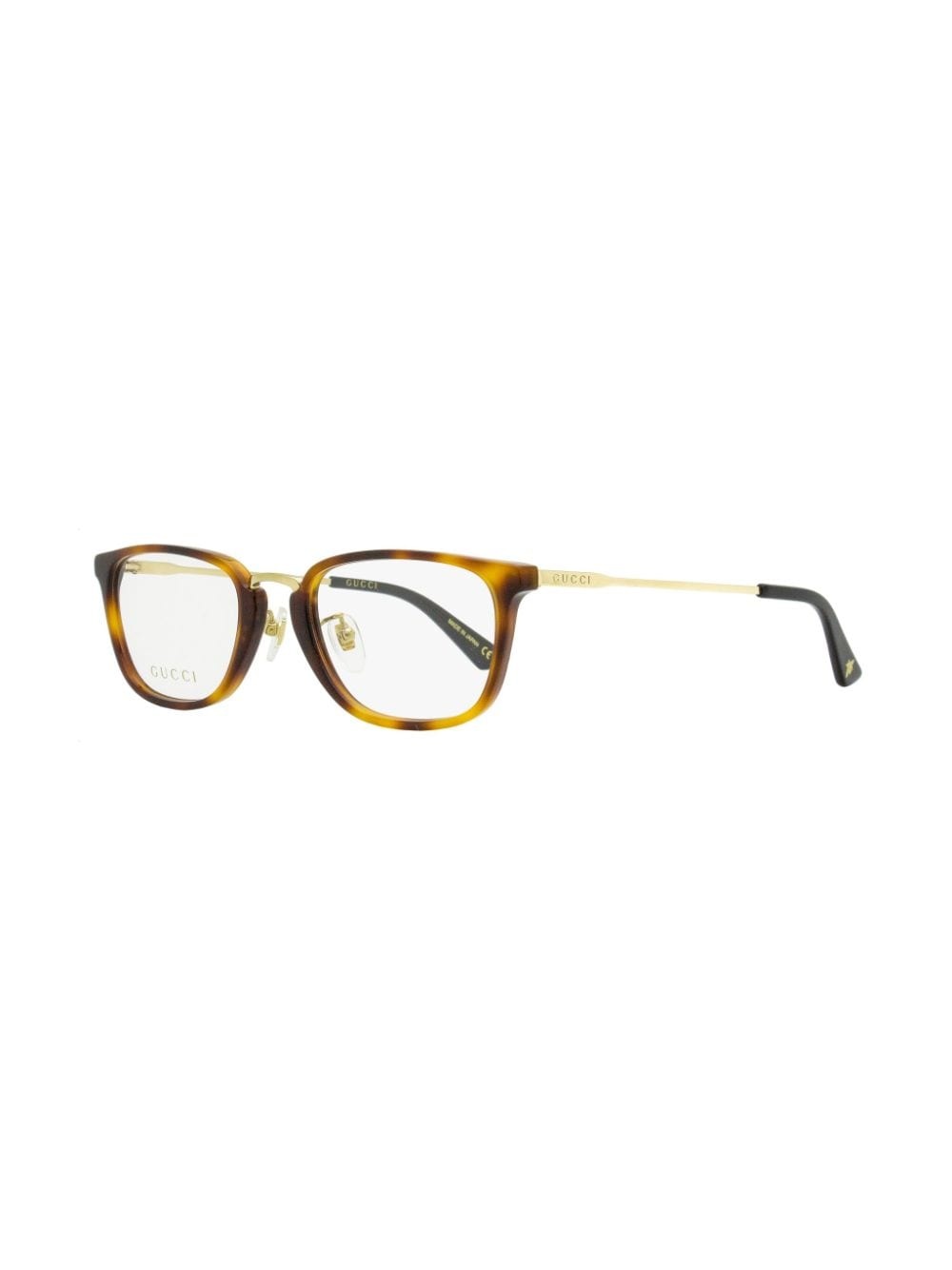 logo-print rectangle-frame glasses - 2