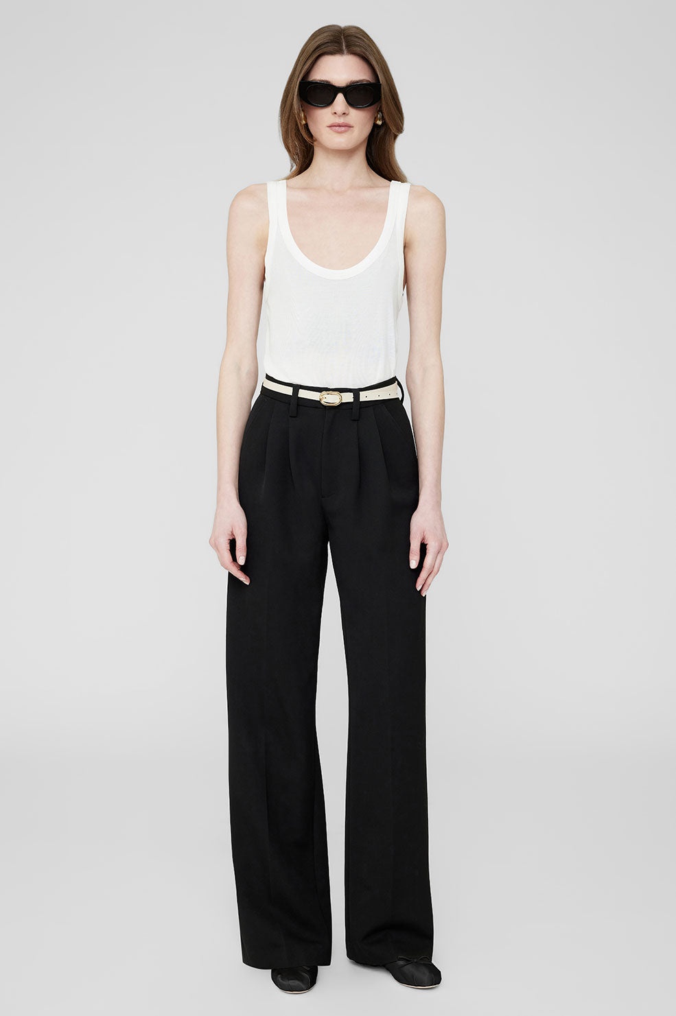 Mini Signature Link Belt - Ivory With Gold - 2