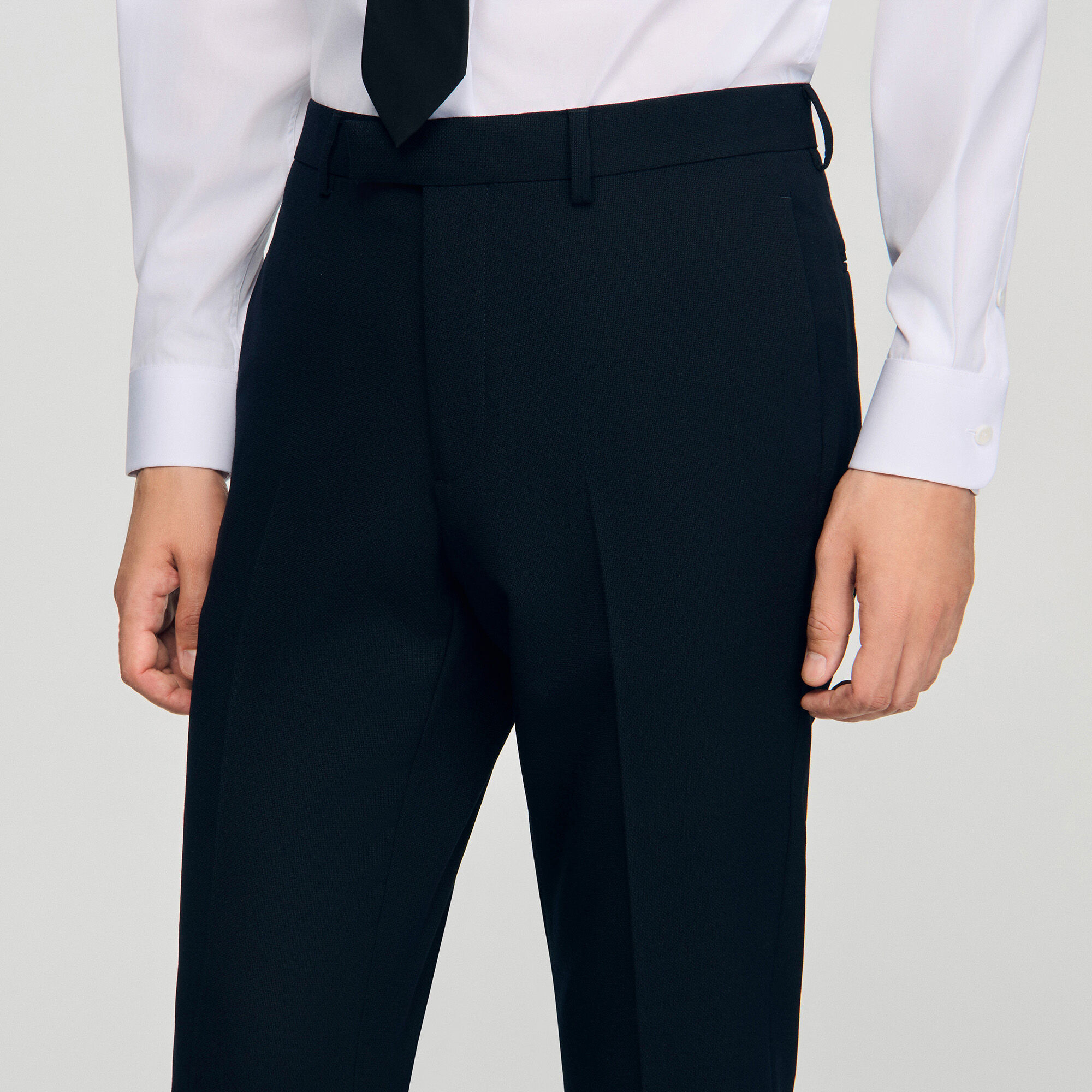 WOOL SUIT PANTS - 3