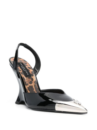 PHILIPP PLEIN 105mm patent-leather sandals outlook