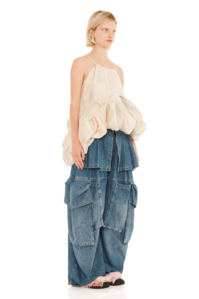 Collina Strada GUA SHA PLAID MINI VALERIAN TOP outlook
