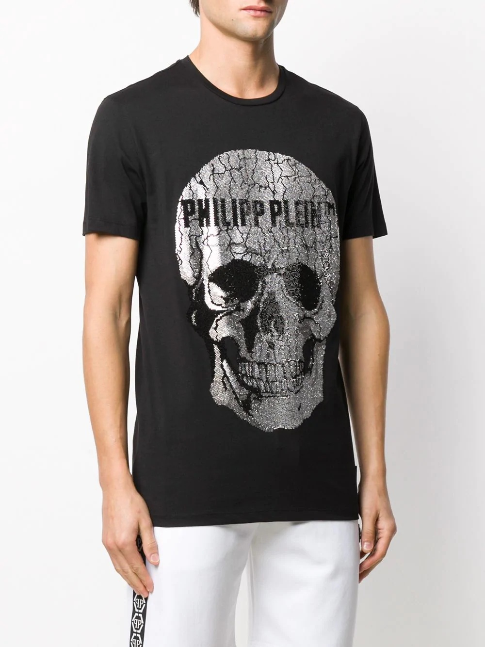 embellished skull short sleeve T-shirt - 3