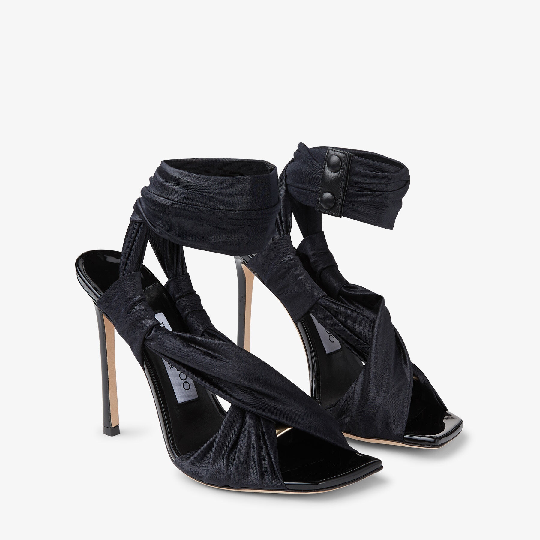 Neoma 110
Black Wetlook Jersey Sandals - 3