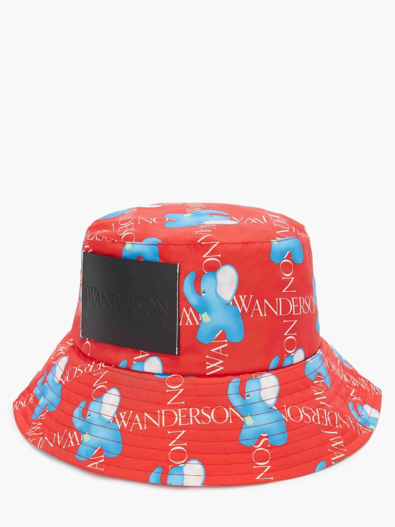 ASYMMETRIC BUCKET HAT WITH ELEPHANT MOTIF 5