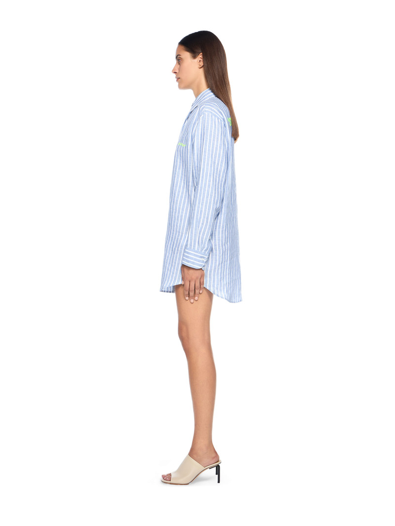 Striped Over Shirt Dress 3