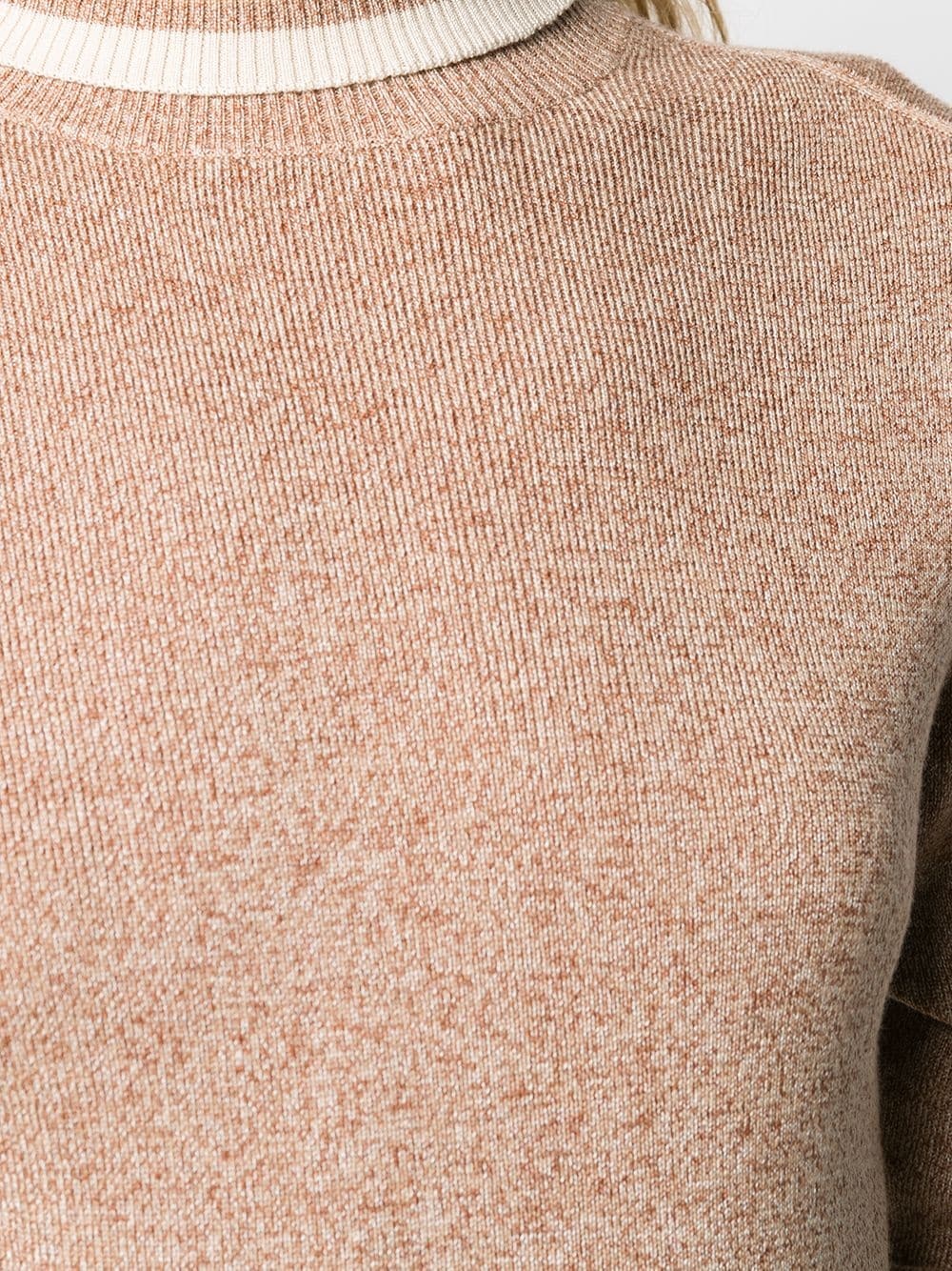 textured roll neck jumper - 5