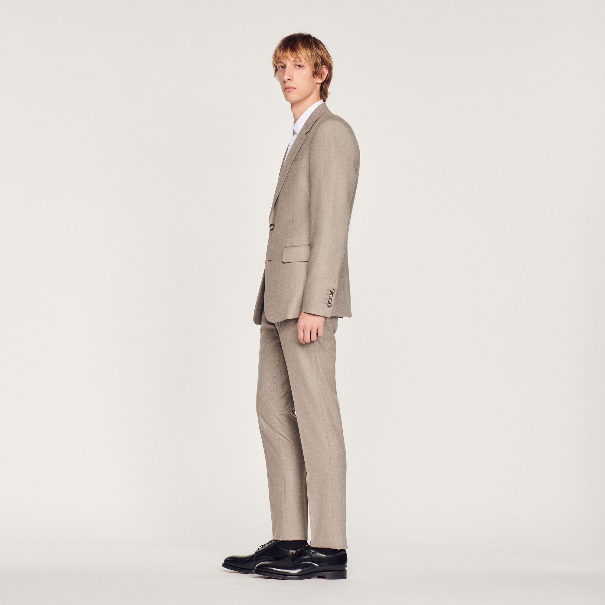 Flannel suit jacket - 7
