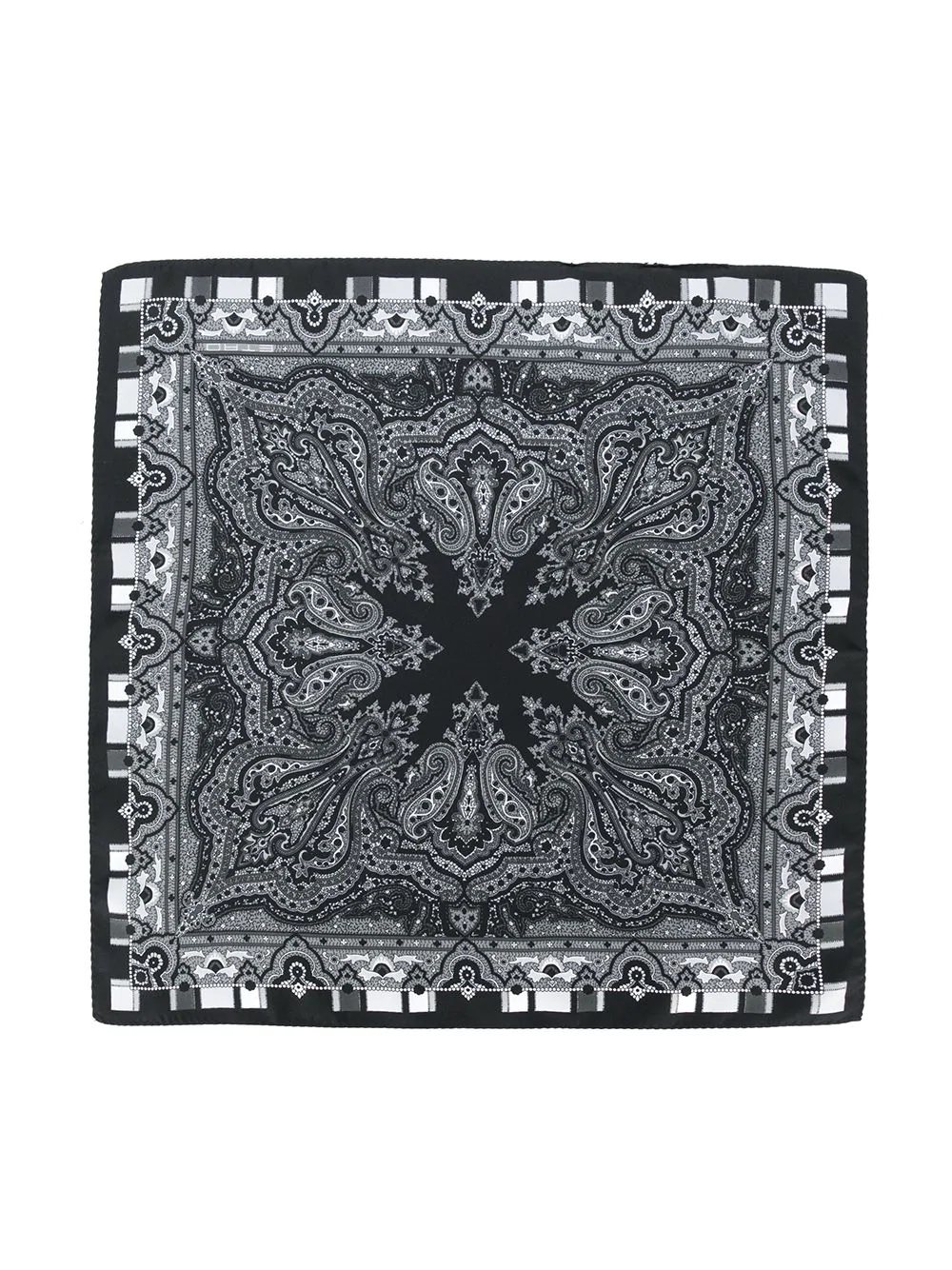 paisley print scarf - 2