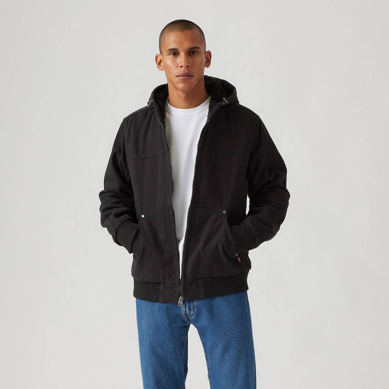 SHERPA LINED HOODED JACKET - 1