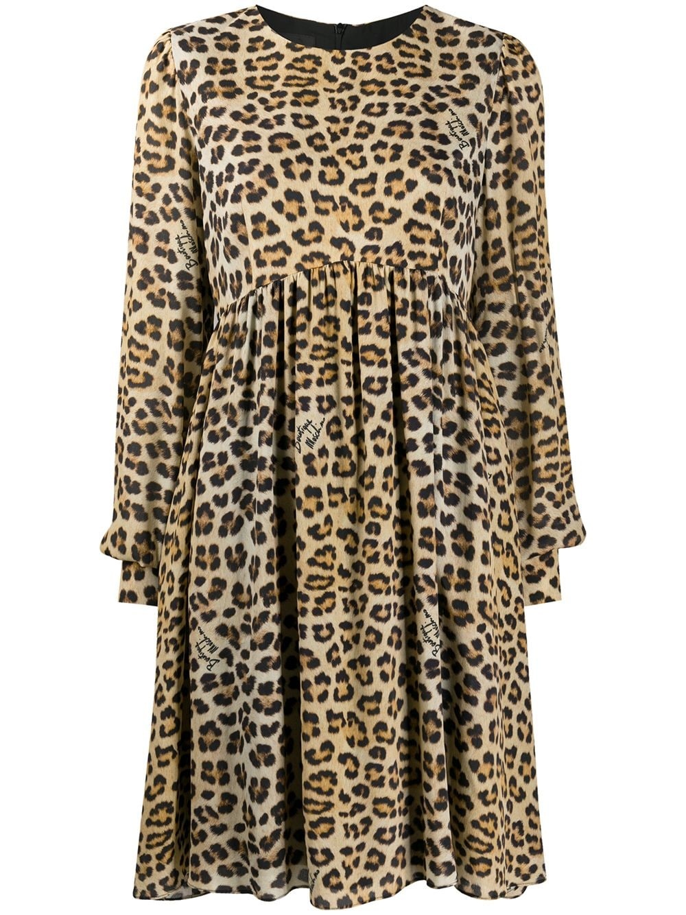 leopard-print tunic dress  - 1