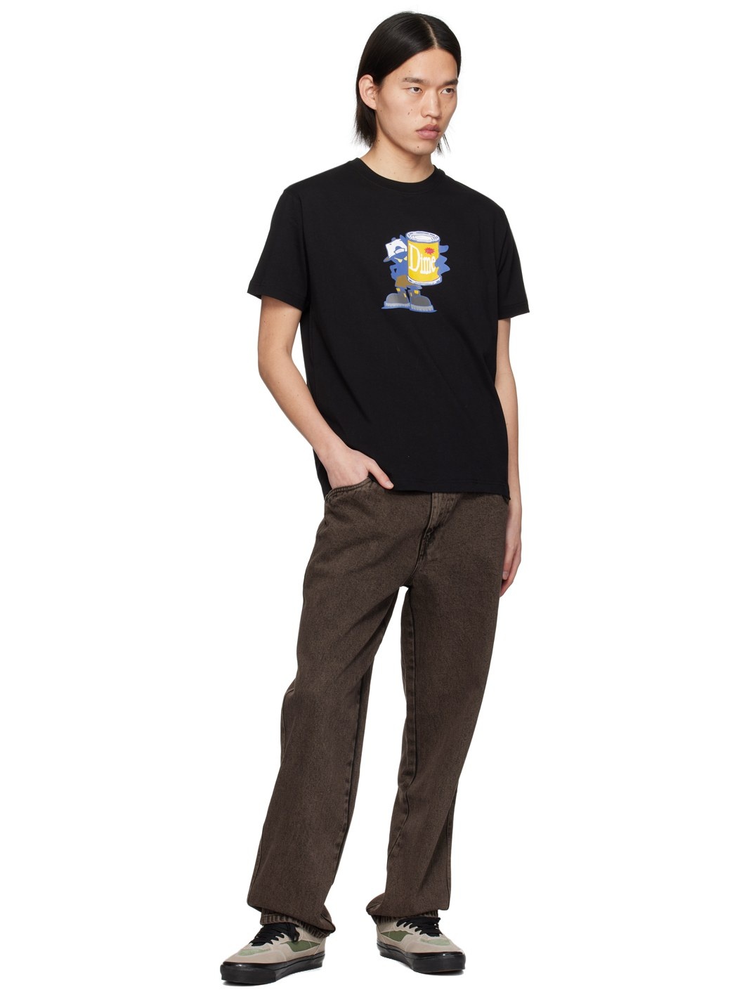 Dime Black Bad Boy T-Shirt | ssense | REVERSIBLE