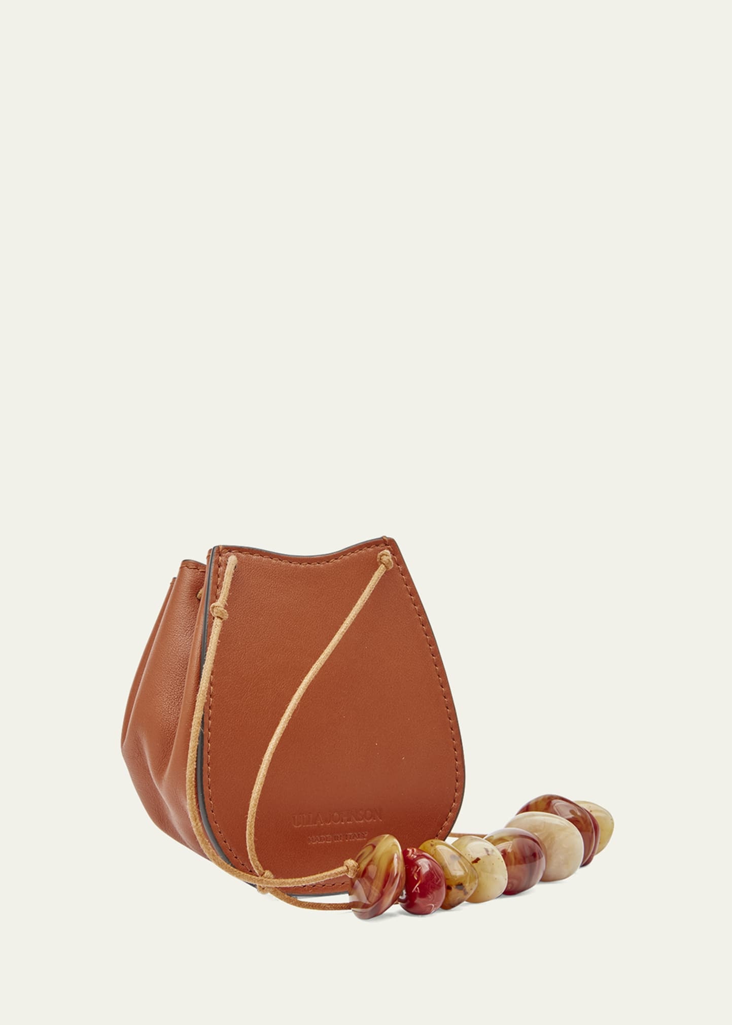 Paloma Ruched Pouchette Beaded Bucket Bag - 3