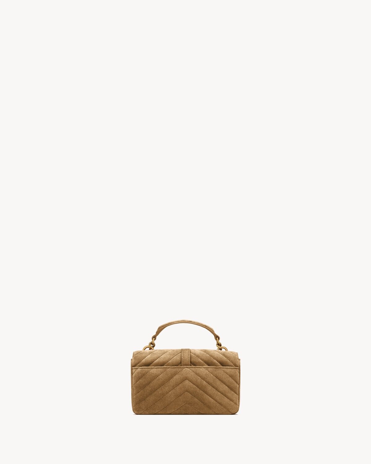 【送関込】Saint Laurent☆サンローラン College mini in suede Saint Laurent College Mini Chain Shoulder Bag in Suede