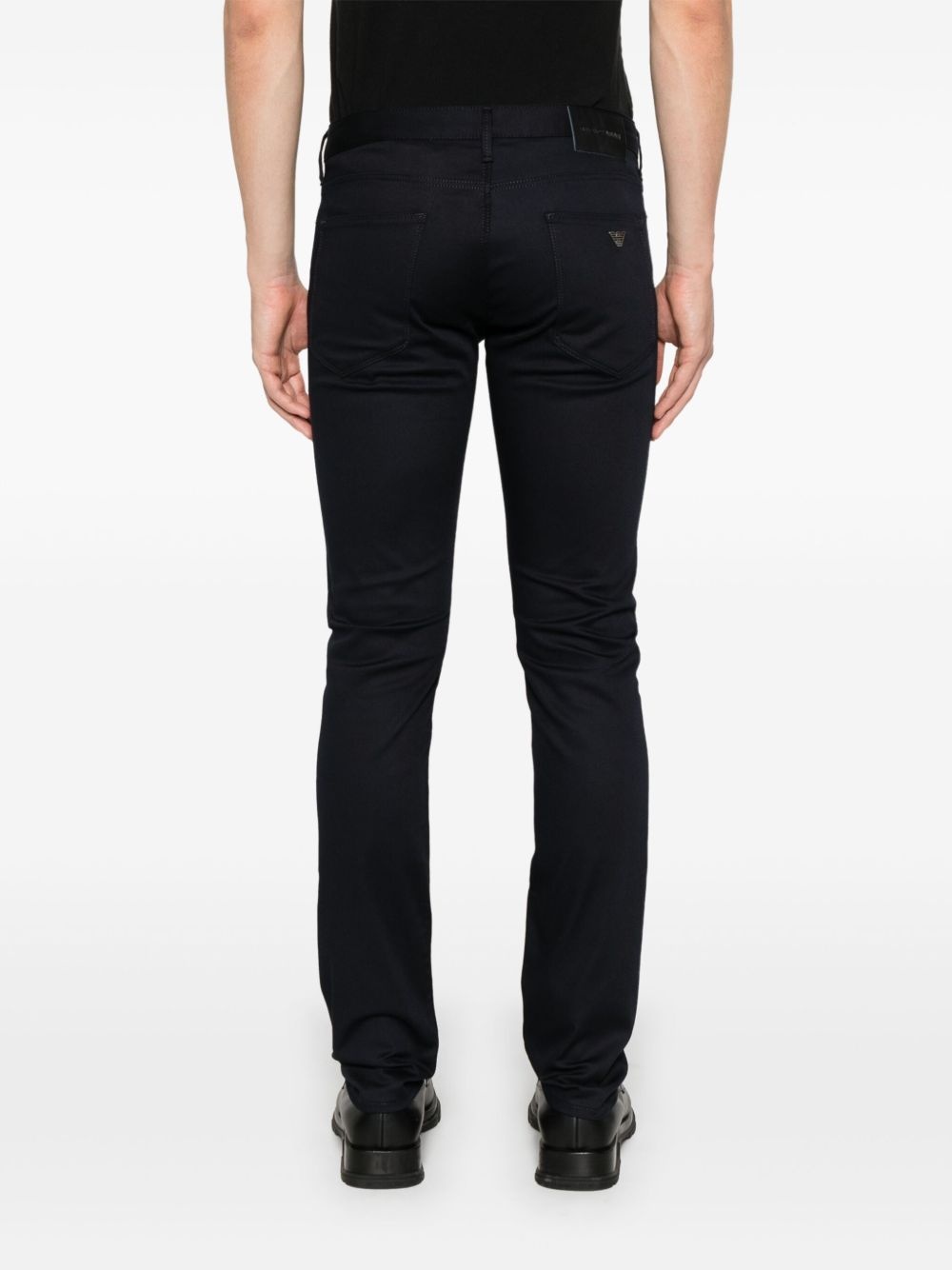 logo-plaque slim-fit jeans - 4