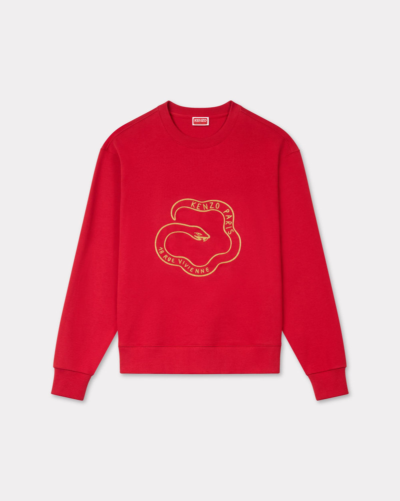 'Lunar New Year' embroidered sweatshirt in cotton 1