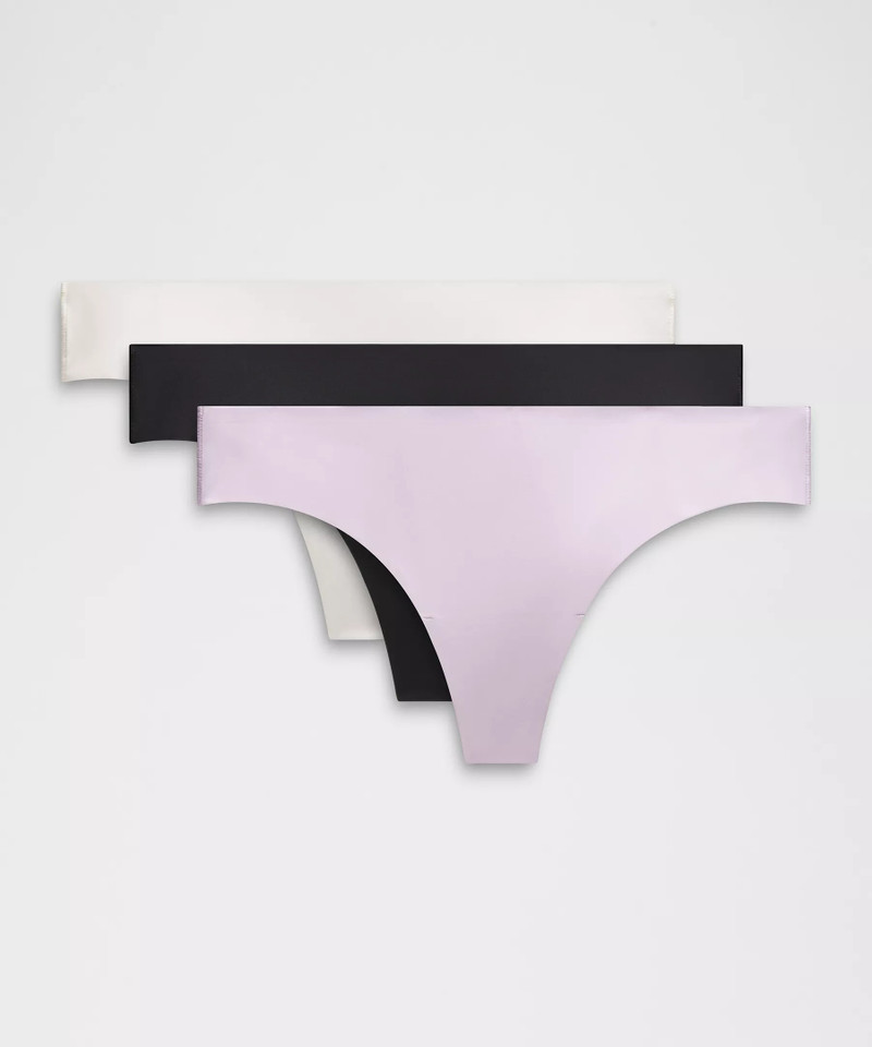 InvisiWear Mid-Rise Thong Underwear *3 Pack 1