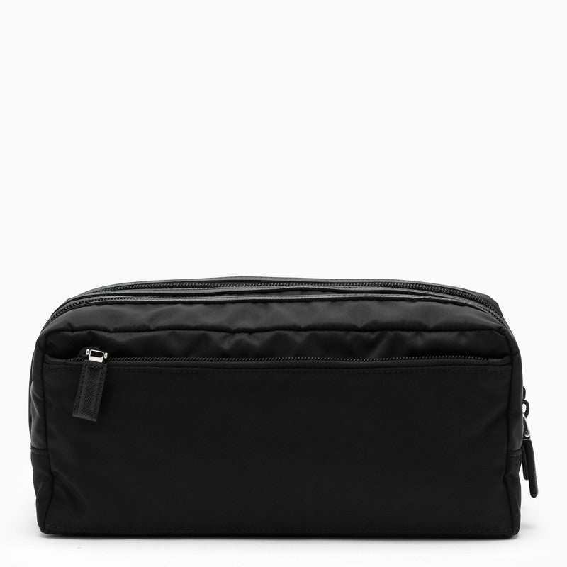ポーチ PRADA Black Nylon Beauty Case Prada Black Nylon Flat Cosmetic Pouch | Yoogi's Closet