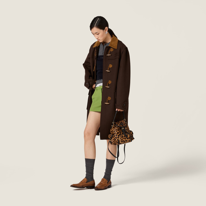 Printed leather backpack 2