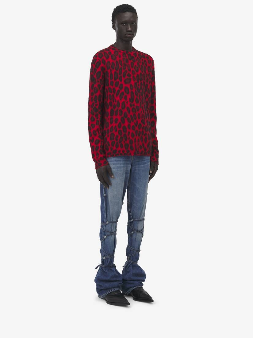 Leopard Jacquard Jumper - 4