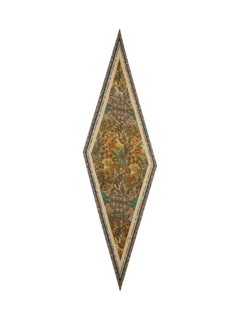 Pierre-Louis Mascia Aloeuw floral paisley silk scarf outlook