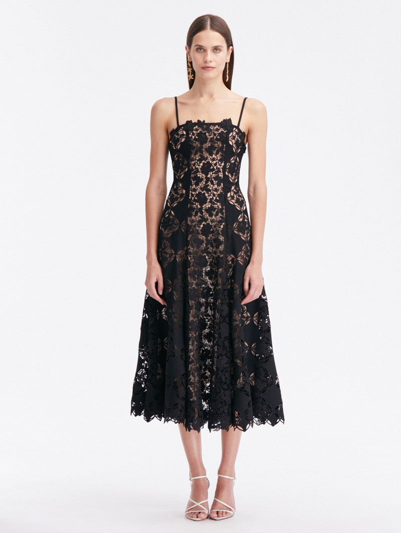 GARDENIA GUIPURE EYELET TANK DRESS - 1