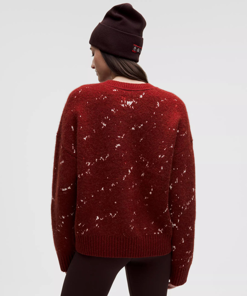 Team Canada Women's Alpaca-Blend Jacquard Sweater *COC Logo 3