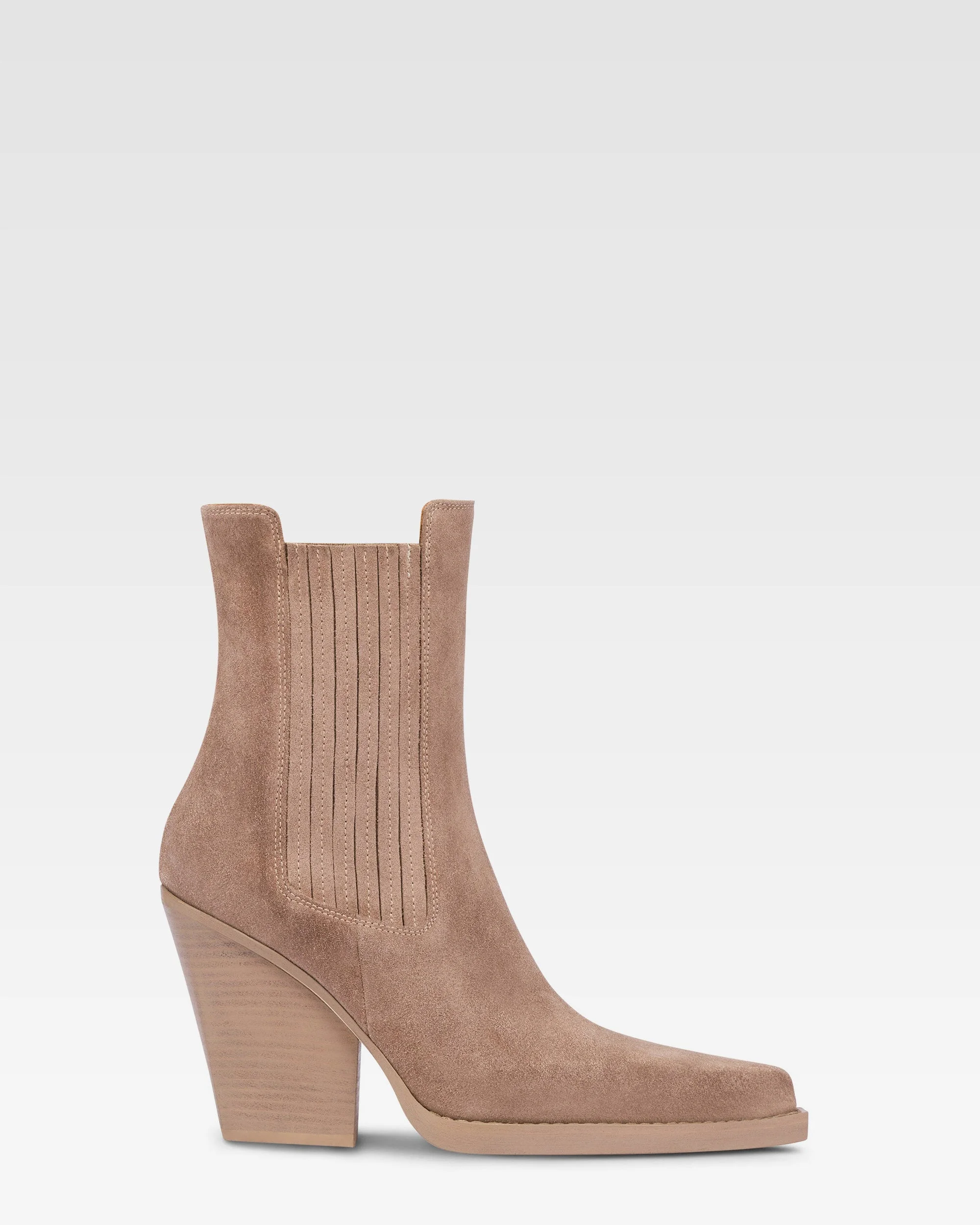Suede texan ankle boot - 1