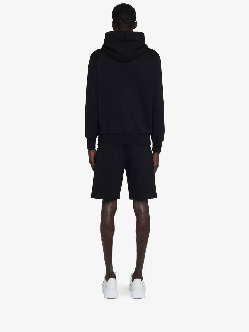 Men's McQueen Graffiti Shorts in Black - 4