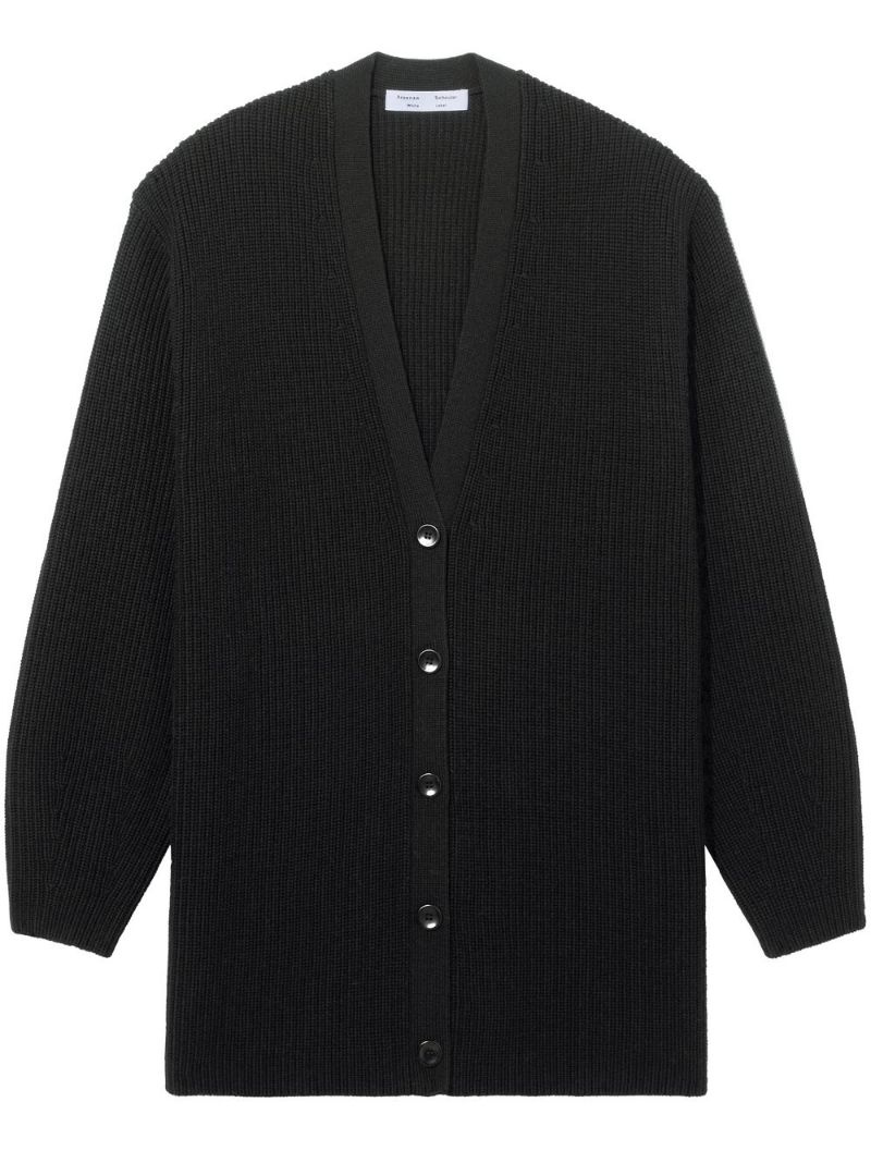 oversize wool cardigan - 1