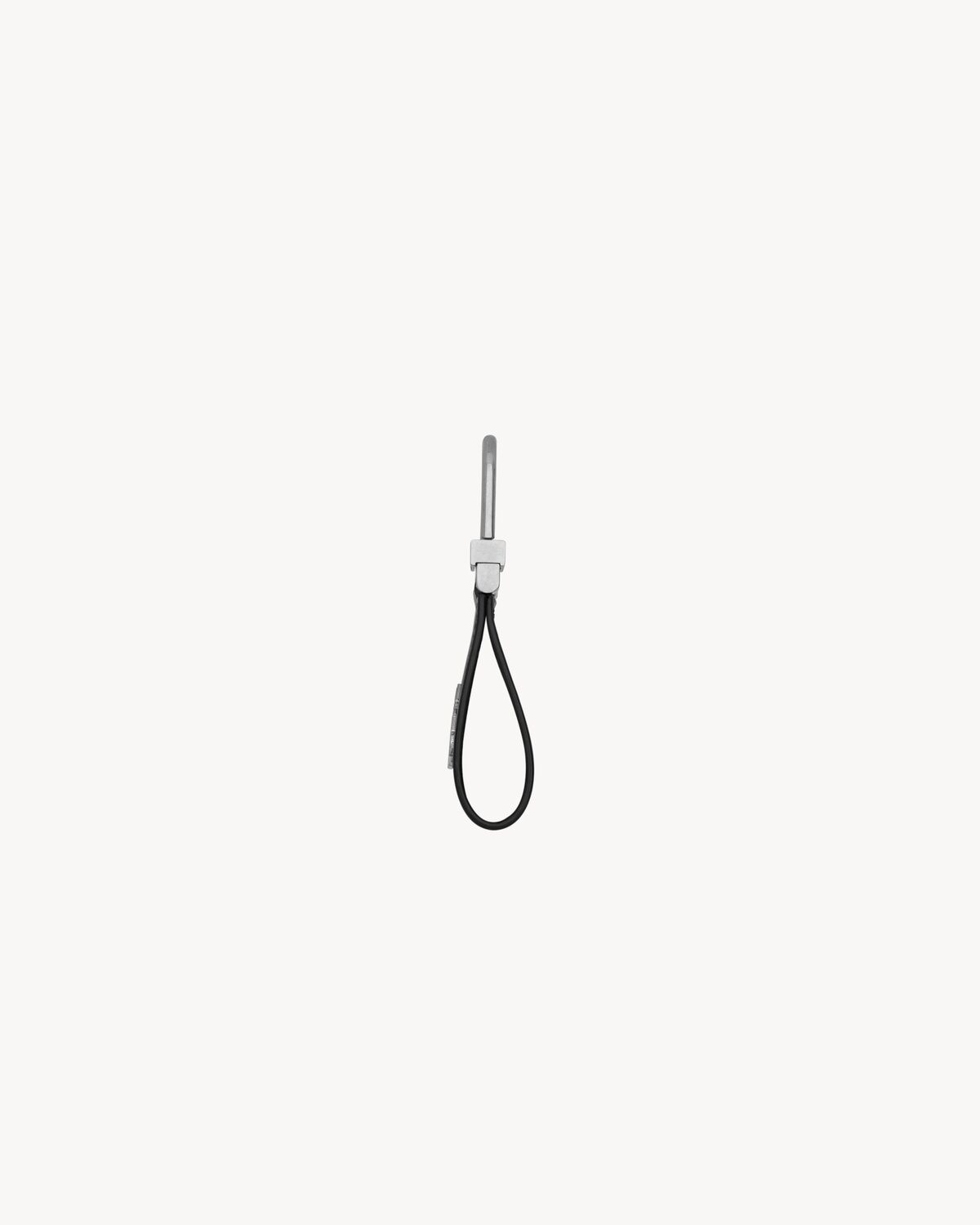 TINY CASSANDRE KEYRING IN SHINY LEATHER - 3