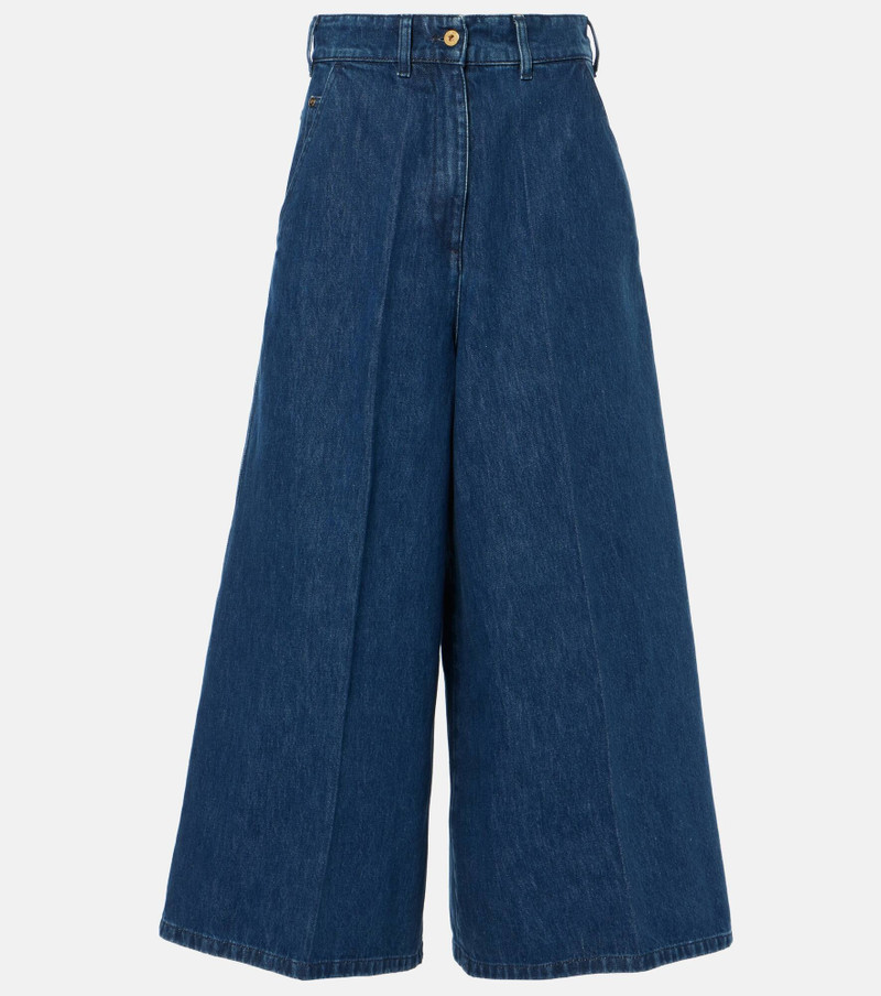 Mid-rise wide-leg jeans - 1