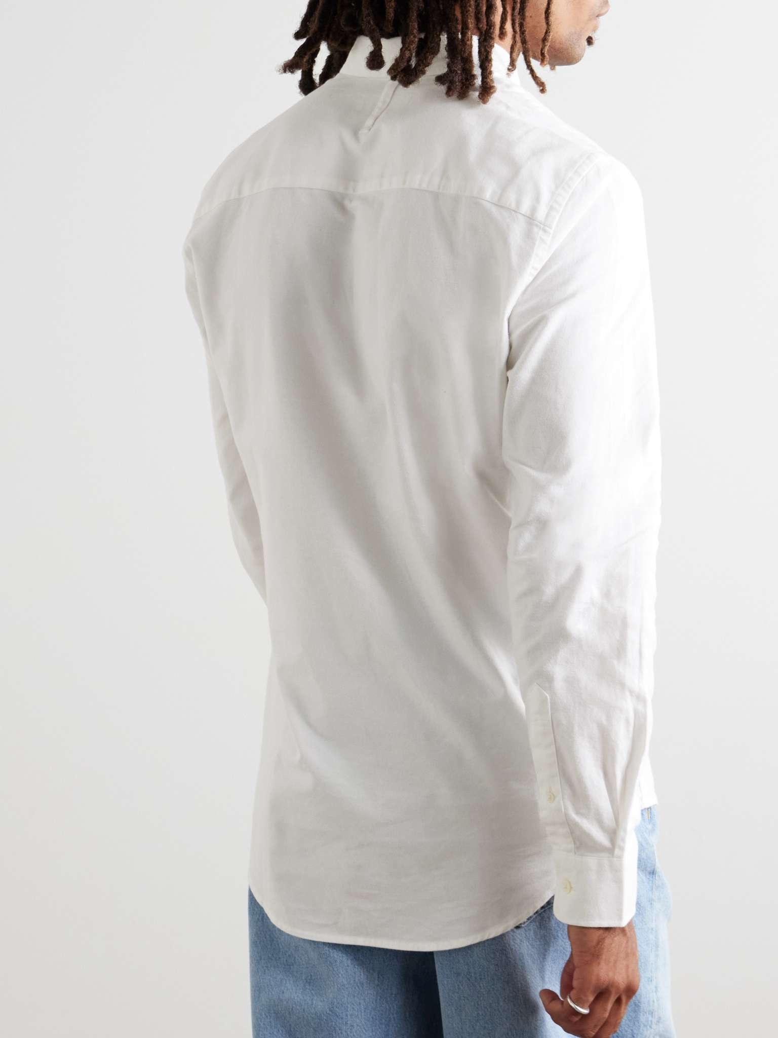 Arne Button-Down Collar Cotton-Poplin Shirt - 3