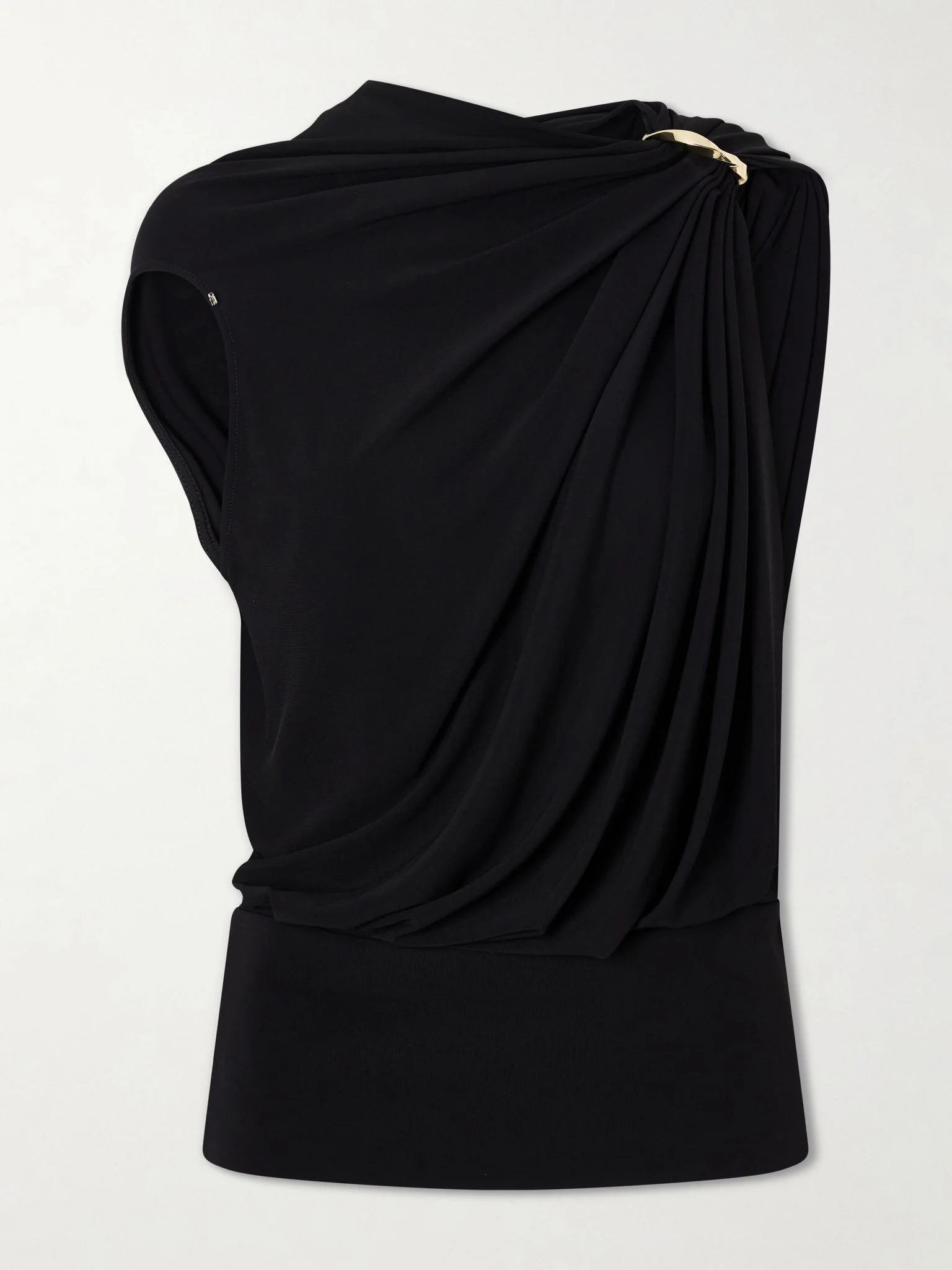 Lacuna embellished jersey blouse Black - 1