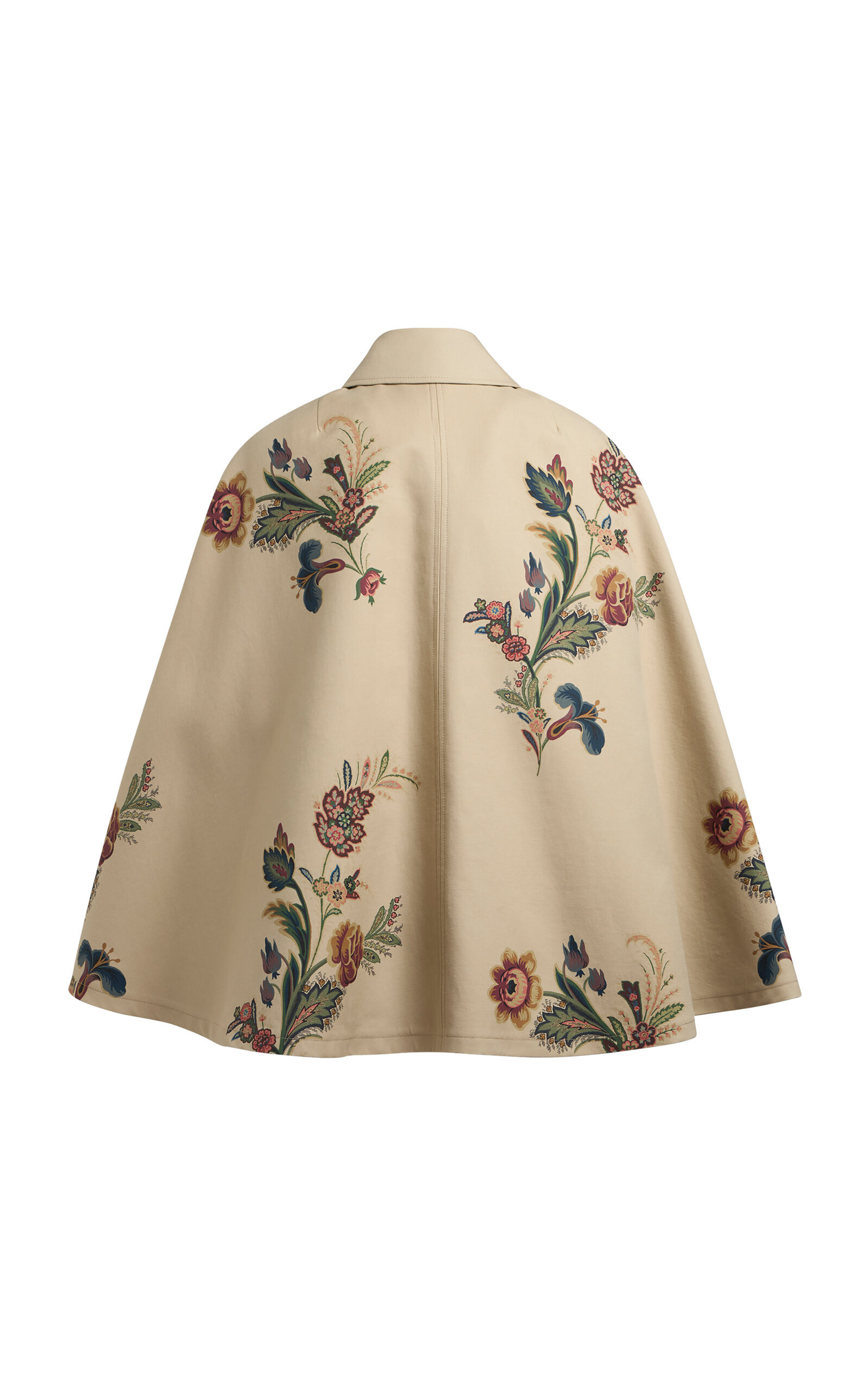 Printed Cotton Cape Coat multi - 5