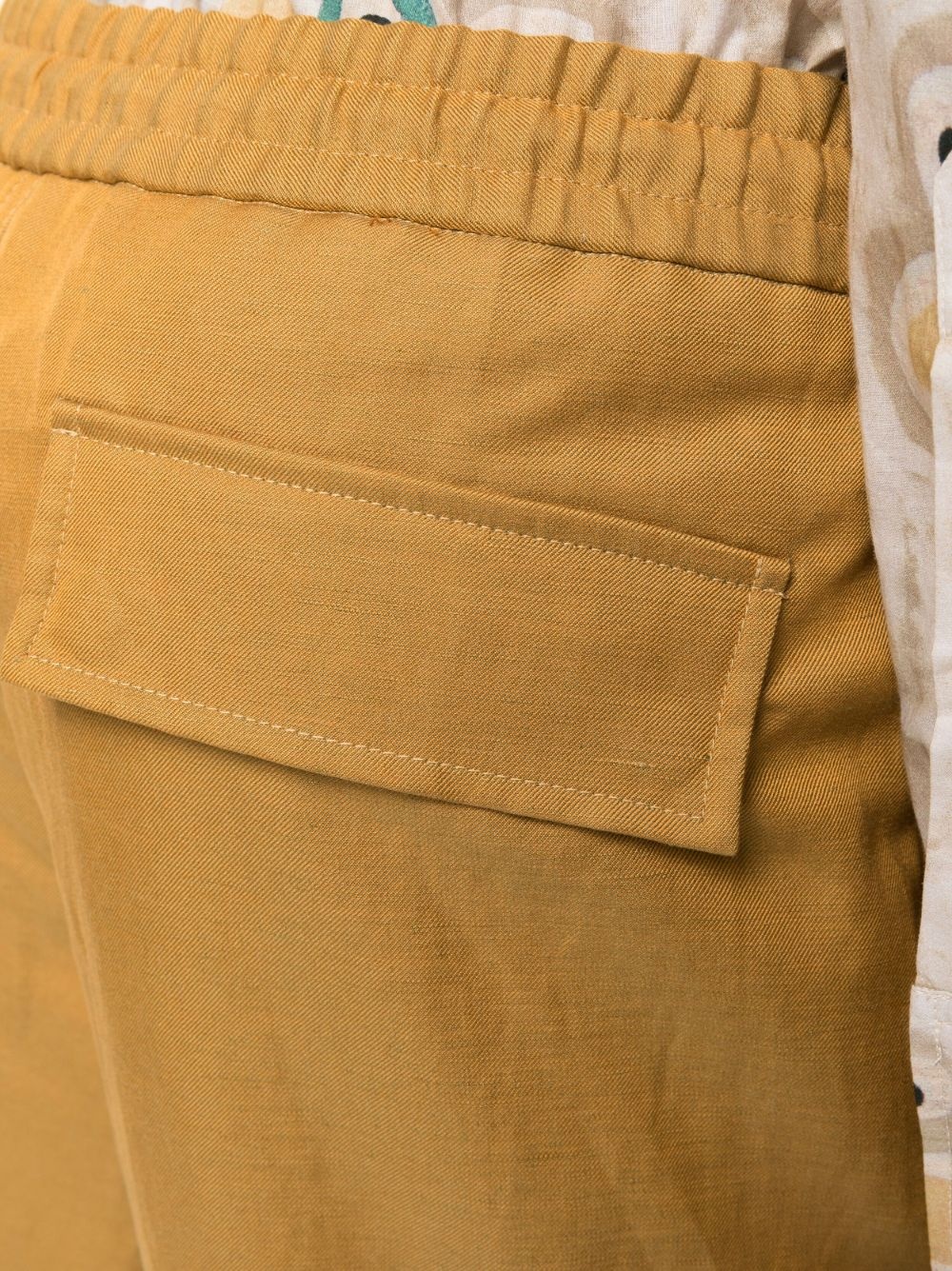 drawstring-waist cropped trousers - 5