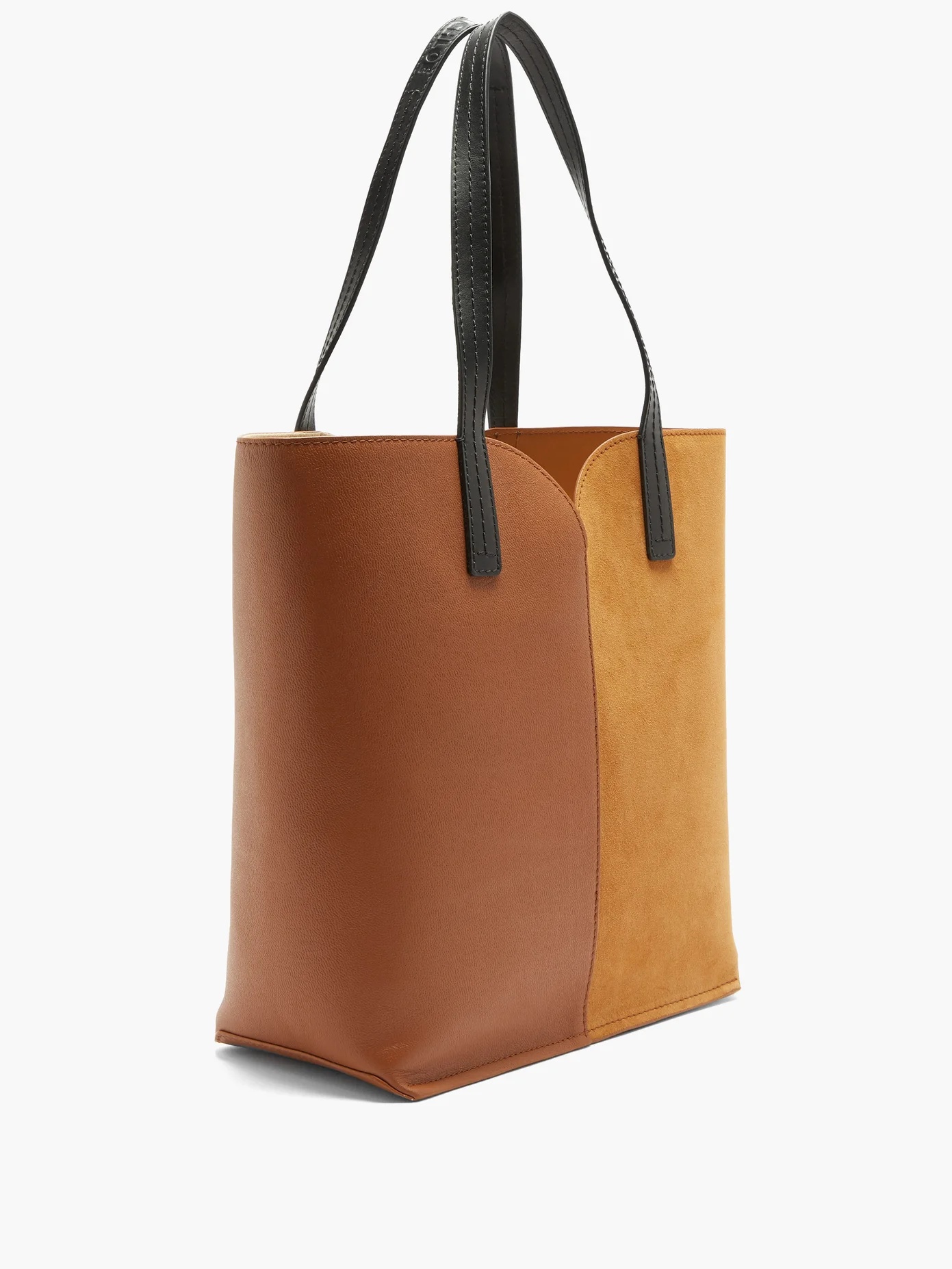 Gaia suede and leather tote bag - 4