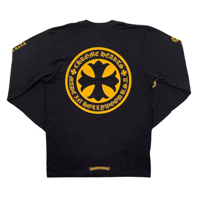 Chrome Hearts Chrome Hearts Cross Long-Sleeve 'Black/Yellow' outlook