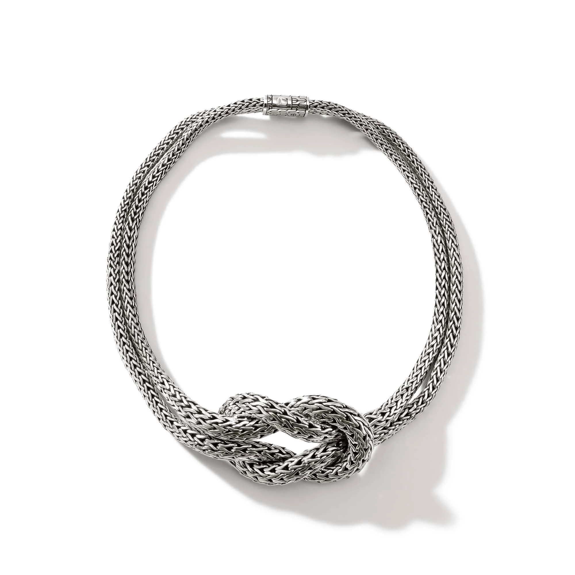 Love Knot Necklace, Sterling Silver, 11.5MM - 1
