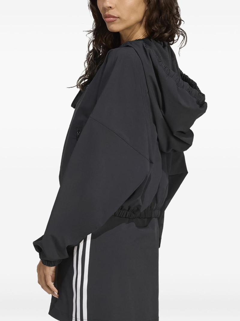 adidas three-stripes drawstring hoodie outlook