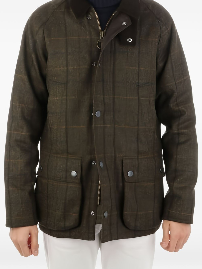 Barbour checked corduroy collar jacket outlook