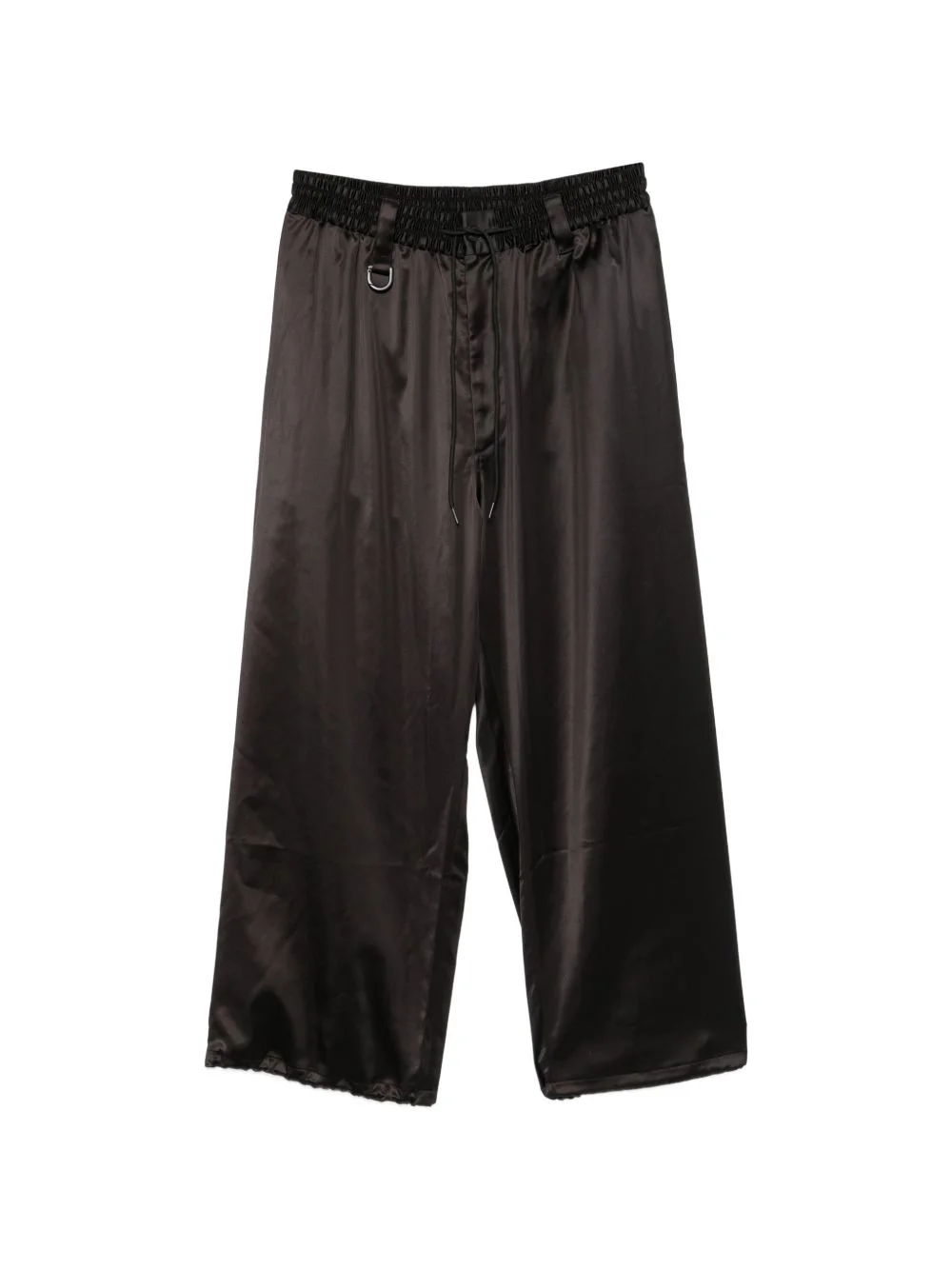 drawstring satin trousers - 1