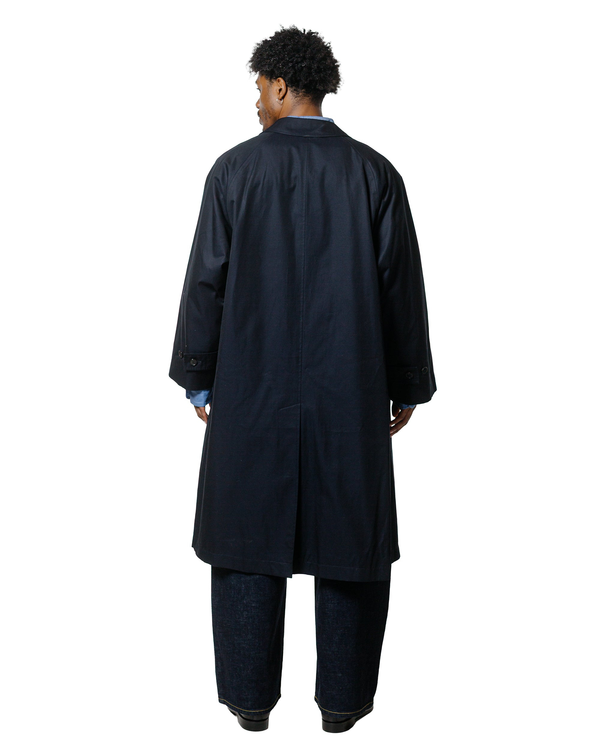 Studio Nicholson Peter Coat Gabardine Darkest Navy - 4