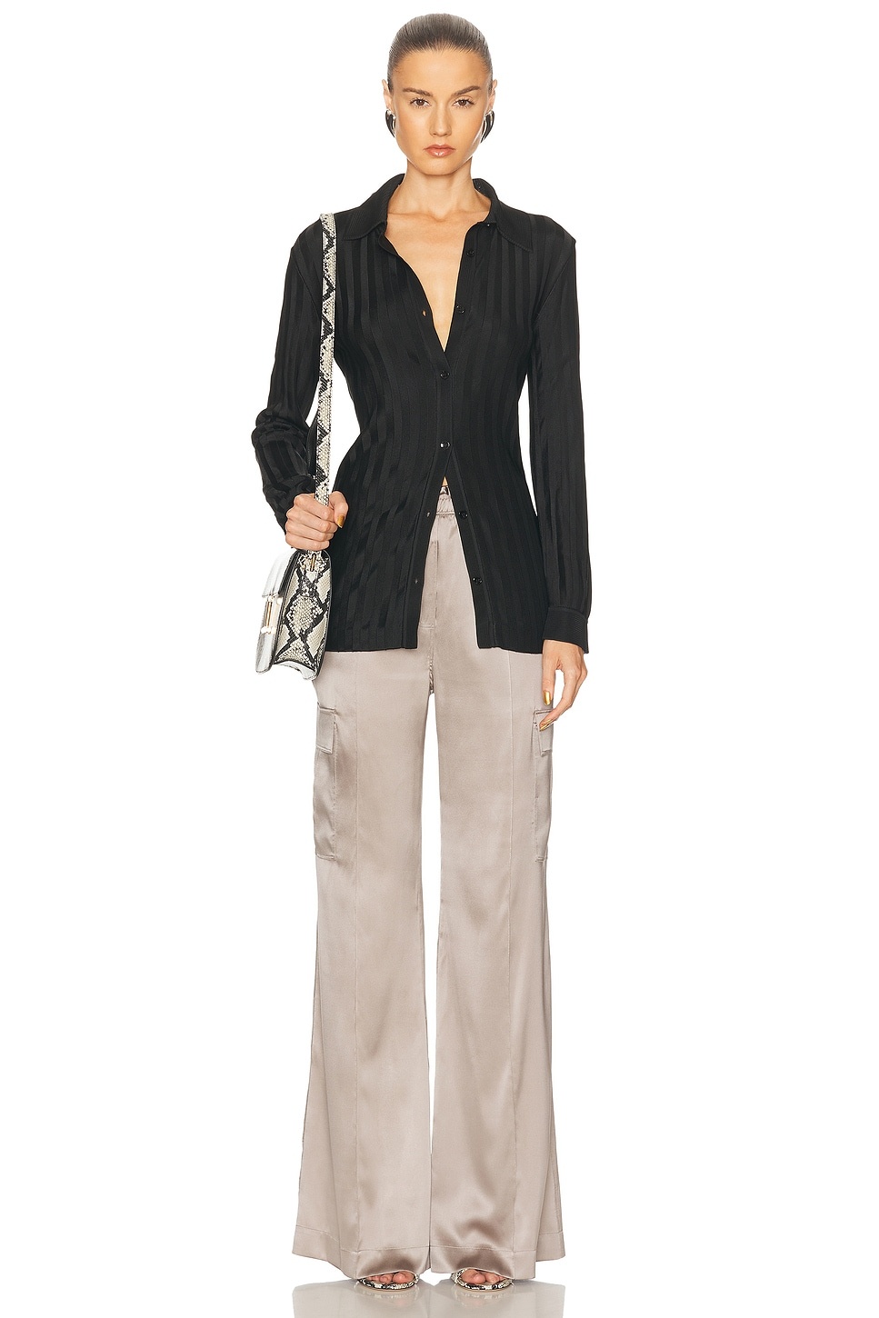 Silk Satin Cargo PJ Pant - 5