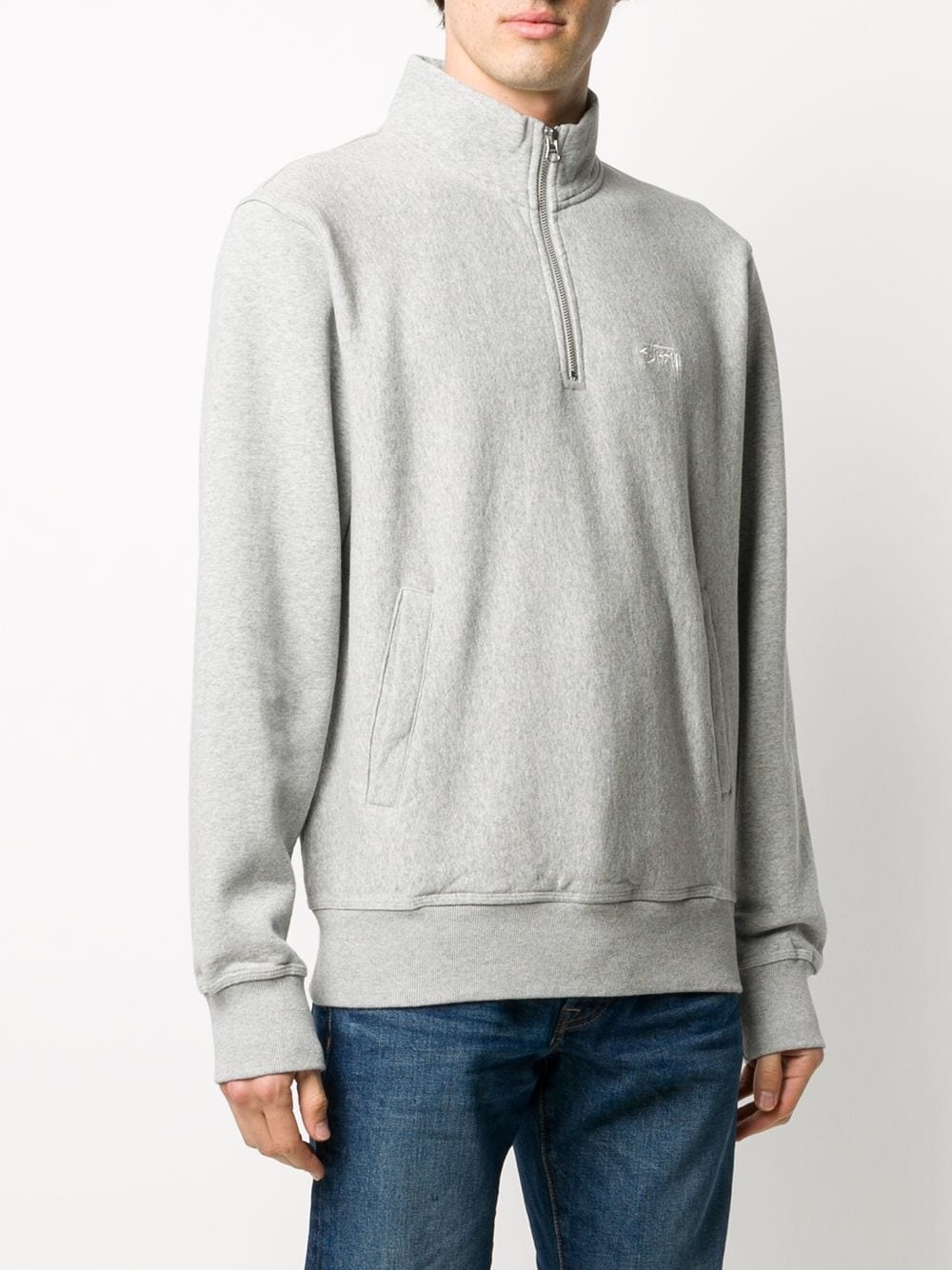 zipped logo sweatshirt  - 3