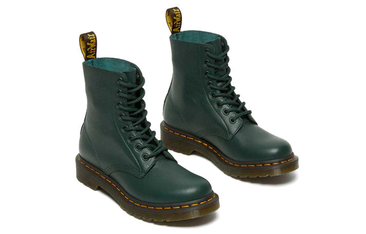 (WMNS) Dr. Martens 1460 Pascal Virginia waterproof Wear-resistant Mid Tops Martin boots Green 269023 - 4