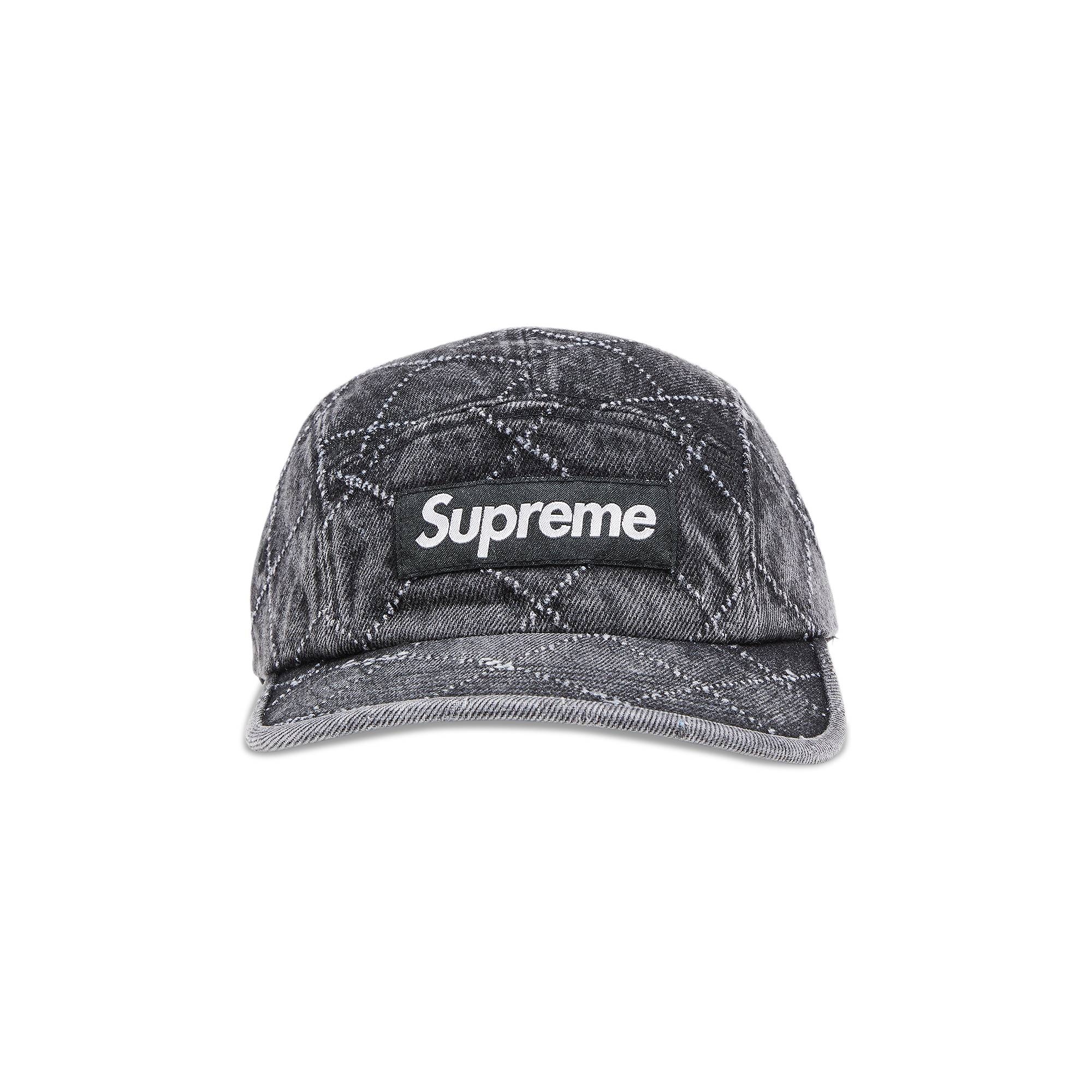 Supreme Supreme Punched Denim Camp Cap 'Black' | REVERSIBLE