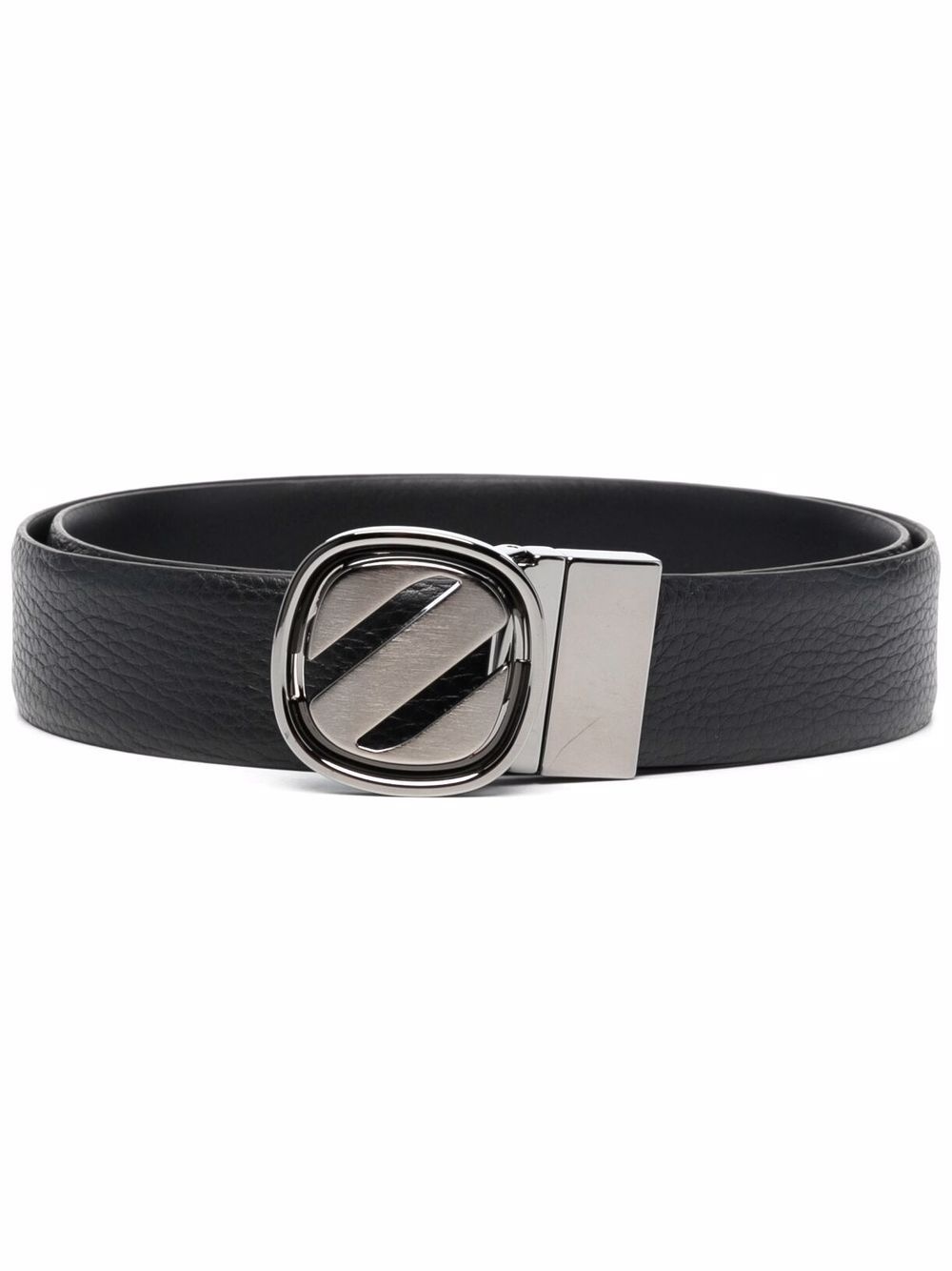 leather buckle belt - 1