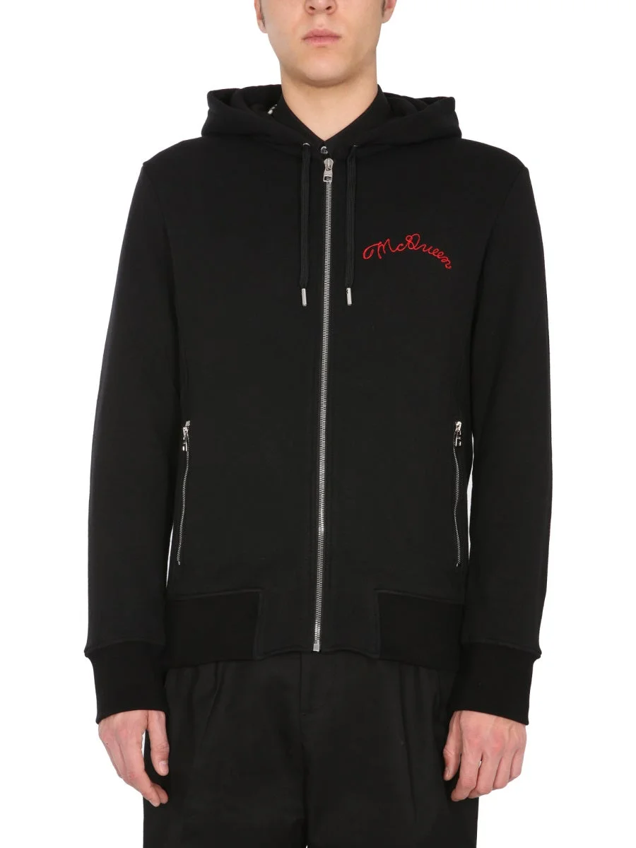 Hooded Zipped Sweatshirt - 1
