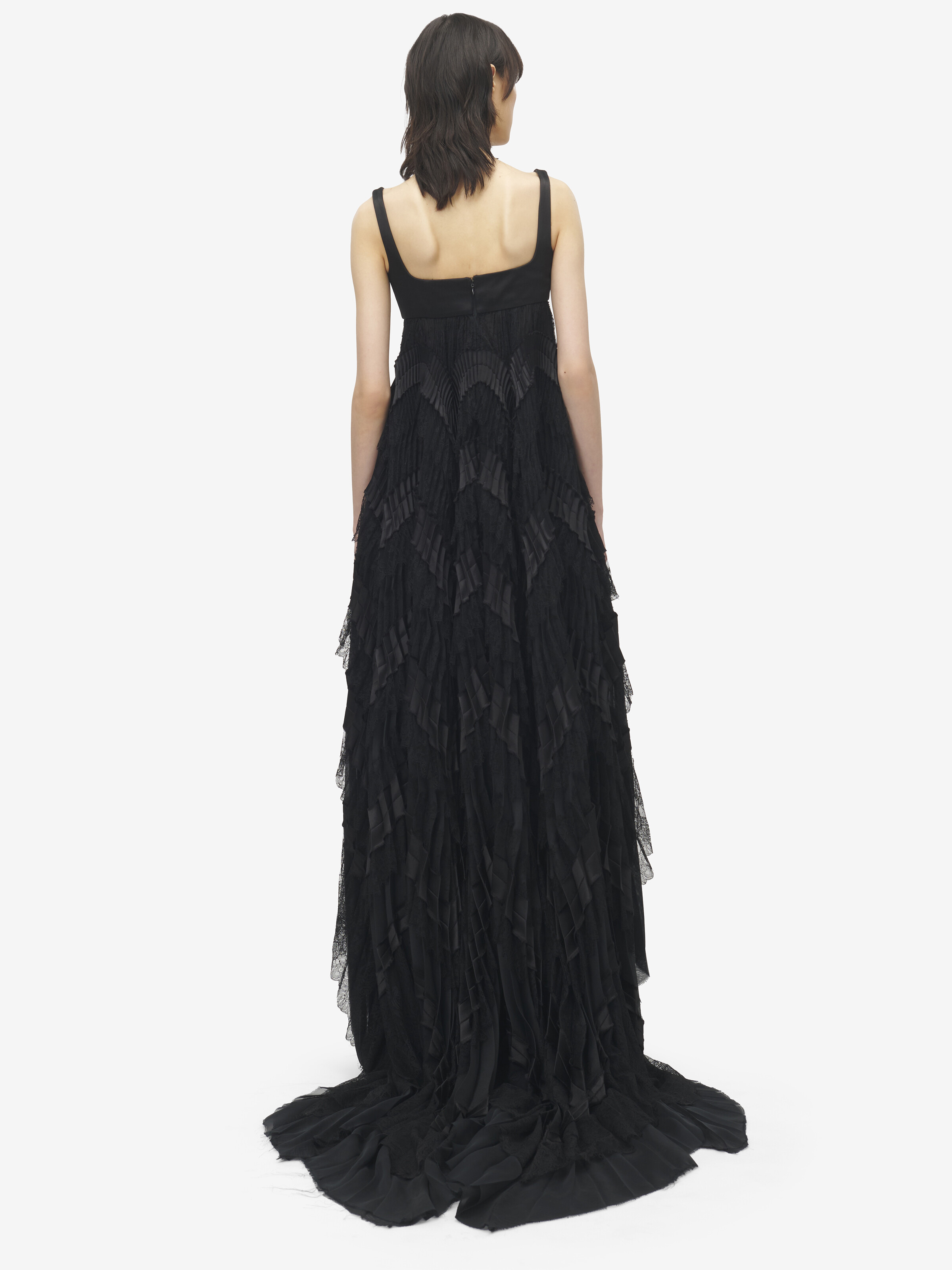 Pleated Evening Dress - 4