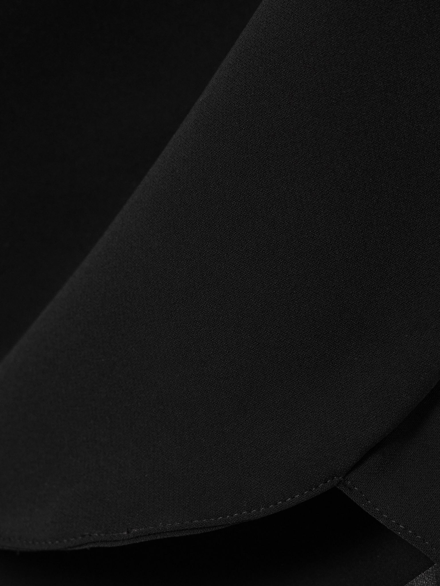 Ellipse cropped crepe halterneck top Black - 4